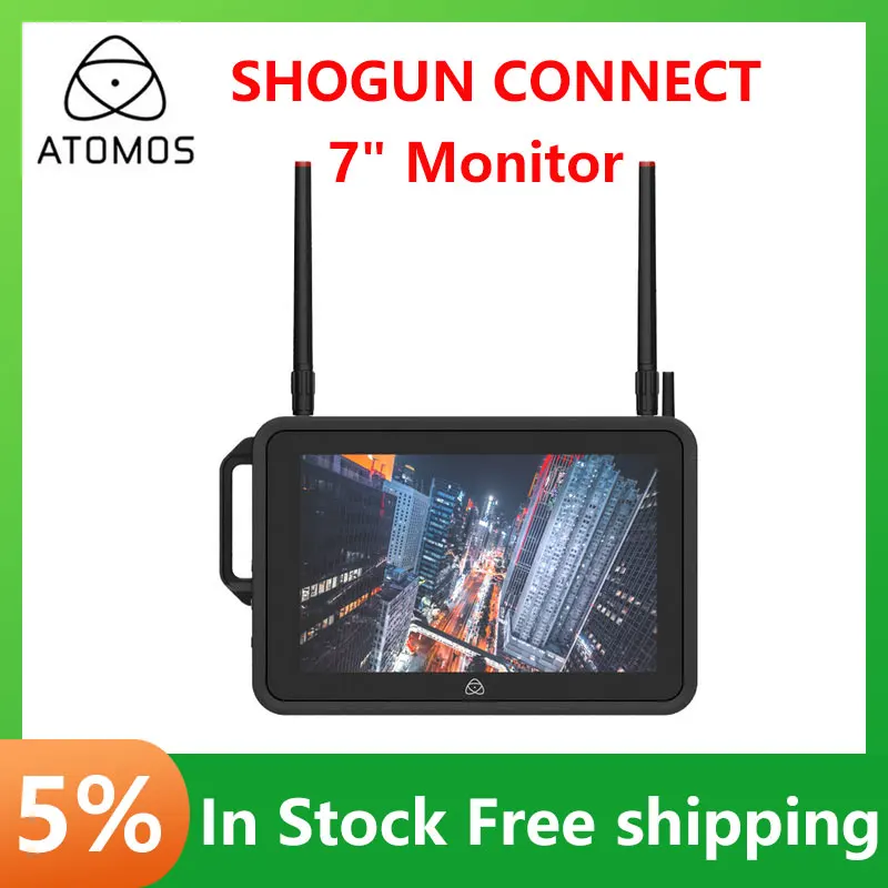 

Atomos SHOGUN CONNECT 7" Monitor Network-Connected HDR Video Monitor Recorder 8Kp30/4Kp120 for Flim