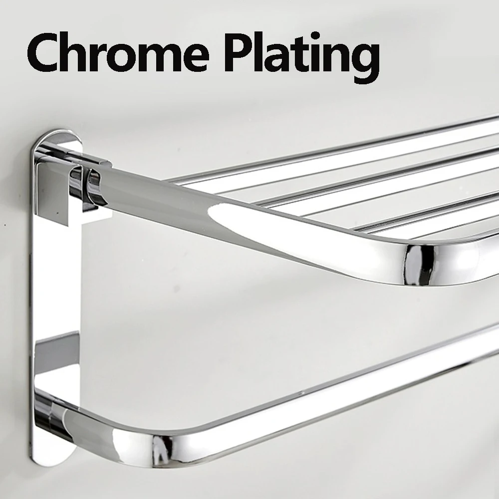 Towel Rack Towel Holder Storage Rack Stainless Steel Bathroom Wall Mount