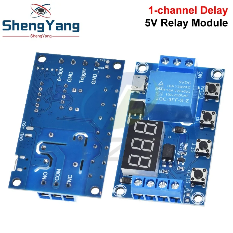 TZT 1/2/5PCS 6-30V Relaismodul Schalter Trigger Zeitverzögerung Schaltung Timer Zyklus einstellbar 828 Förderung