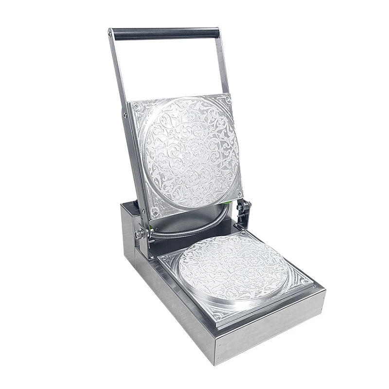 Egg Cone Machine Commercial Pattern Street Snack Equipment Stainless Steel Body Durable Non-Stick Pan Coating