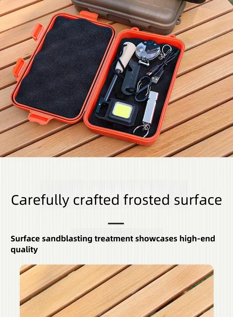 Extra große edc Tool Outdoor Survival Kit Box, stoß feste und wasserdichte Box, versiegelte Box, Outdoor Survival Aufbewahrung sbox – Detail 13