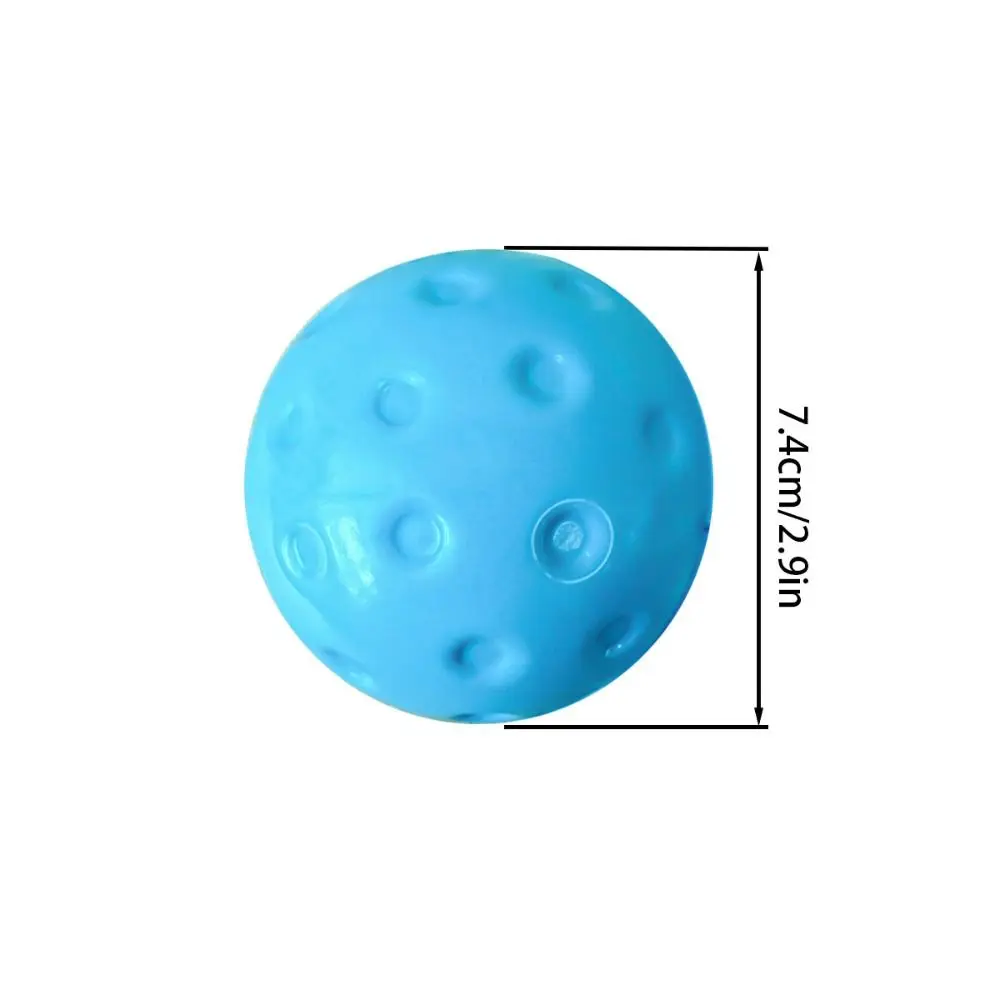 3개입 멀티컬러 폼 피클볼 무소음 74mm 조용한 피클볼 부드러운 PU 정확한 반발력 피클볼 실내외 연습용