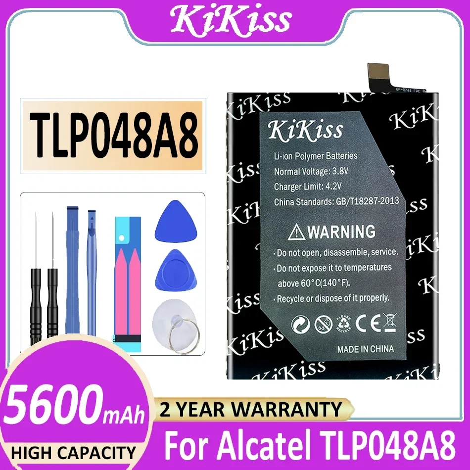 

Аккумулятор KiKiss 5600 мАч для Alcatel TLP048A8 мобильный телефон Bateria