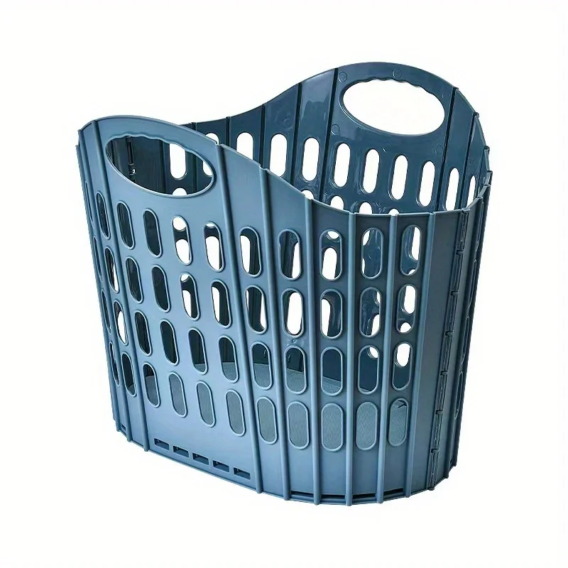 Collapsible Laundry Basket: Maximize Your Space with Portable Washing Tub in Grey, Pink, or Blue!