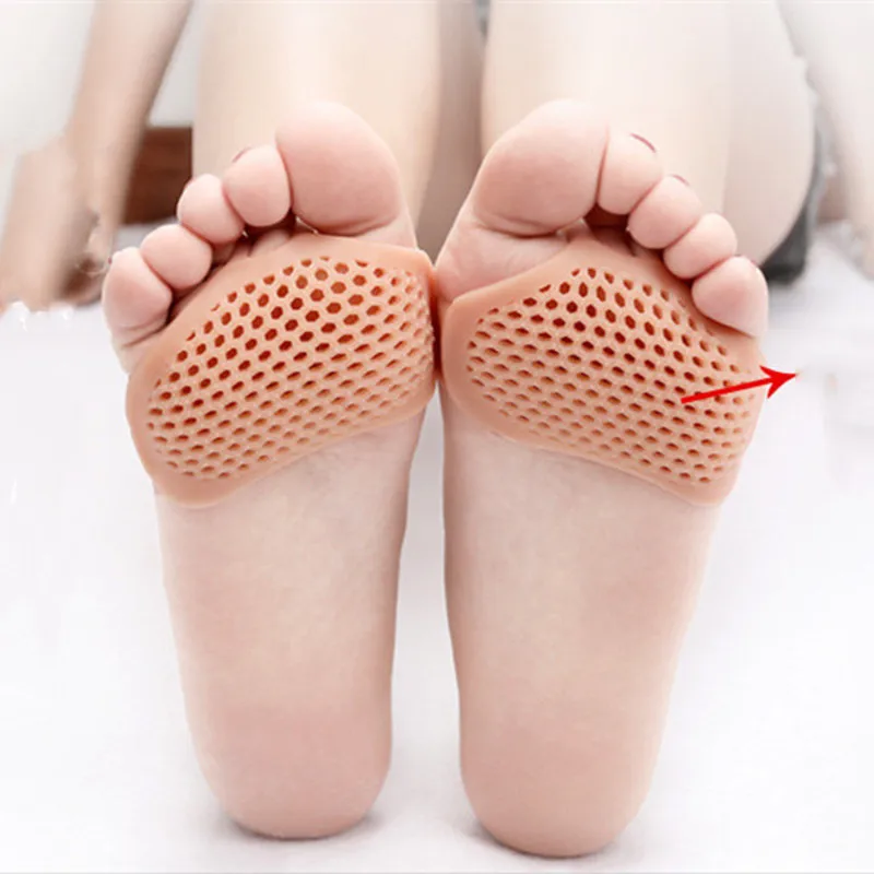 Silicone Honeycomb Forefoot Insoles High Heel Shoes Pad Gel Insoles Adhesive Patch for Pain Relief High Heels Shoes Foot Care
