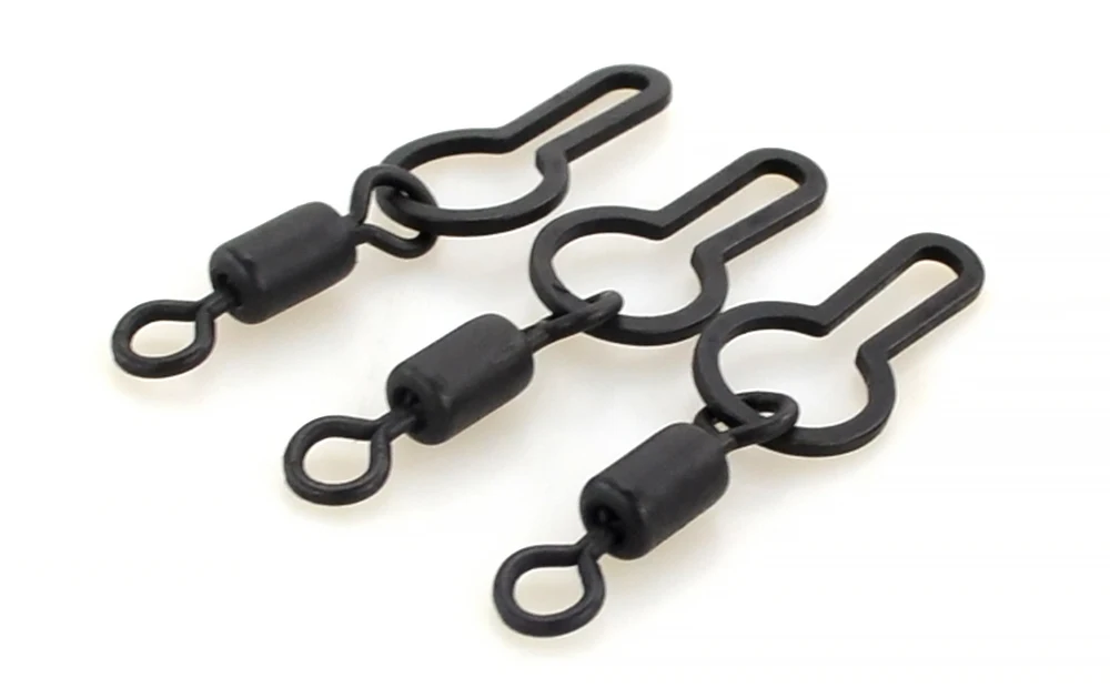 10 stücke Karpfen Angeln Pva Mesh Swivel Clips Pva Tasche Angeln Swivel Snap für Karpfen Angel Ende Tackle AG145 – Detail 5