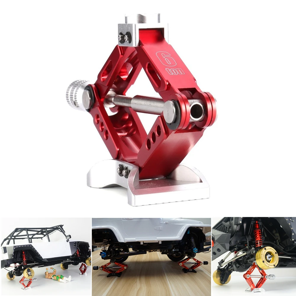 1:10 Scale Adjustable Aluminum Alloy Scissor Jack Tool For Axial SCX10 1/10 RC Car Crawler Simulation Jack RC Upgrade Part