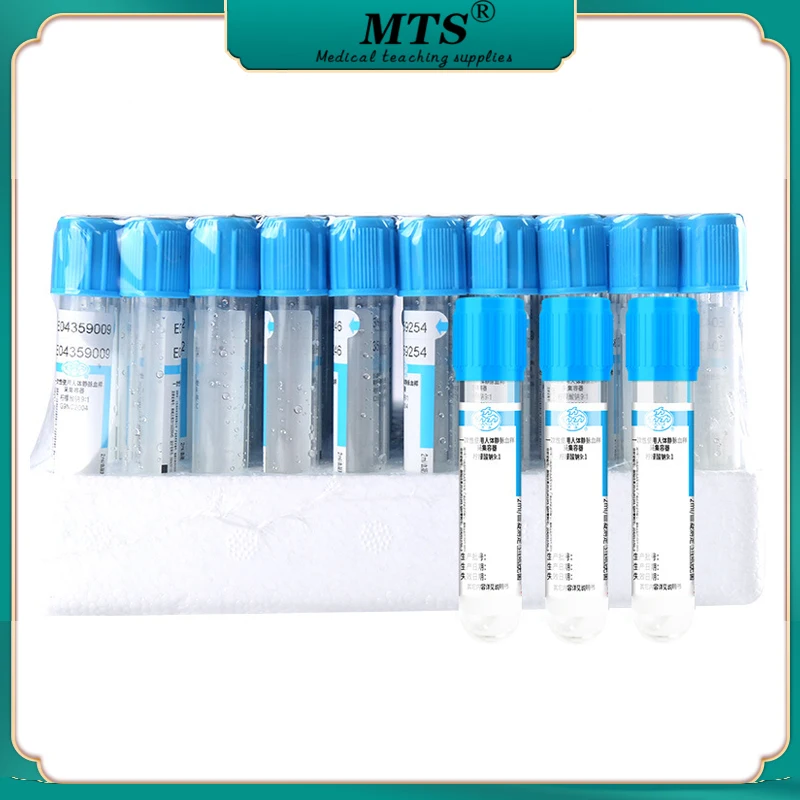 

2ml 5ml 10ml Disposable Sodium Citrate Vacuum blood collection tube Blue Cap Medical Sterile Vacuum PT Coagulation Blood Tube