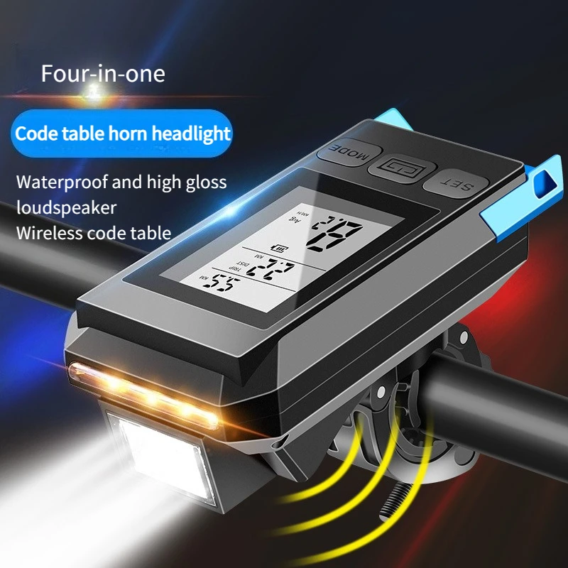 Upgrade Wireless Code Table Speaker Light Three in One Five-star Positioning Long Endurance High Brightness Riding Equipment
