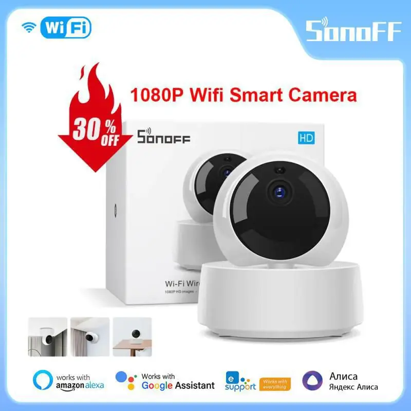 

New SONOFF Camera GK-200MP2-B Wireless Wifi Camera IP 1080P HD Baby Monitor Surveillance Security 360 IR Camera Alarm Smart Home