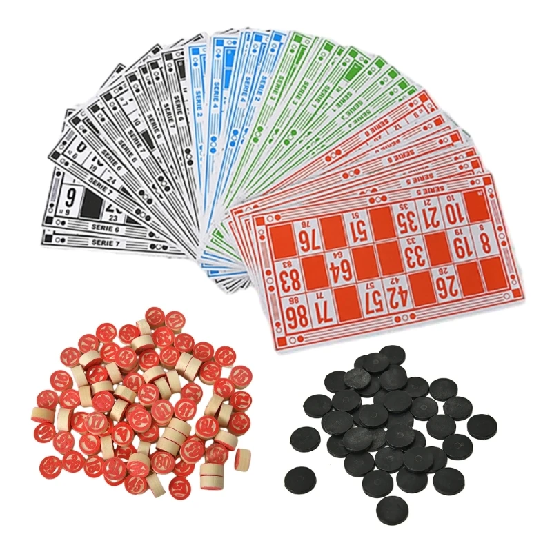 

Strategy Board Game Wood Russian Lottos Bingos Game Set Bingos Game Party Funny Game Gift for Birthday Christmas