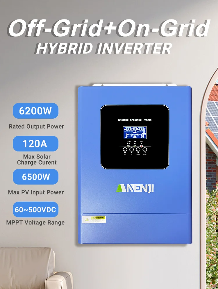 6.2KW 48V Hybrid Solar Inverter Parallel Photovoltaic On Grid MPPT Inverter Pure