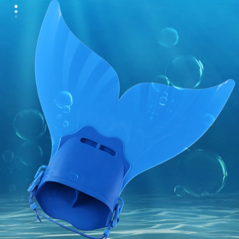 Swim Diving Mermaid Fins Free Diving Breaststroke Silicone Non-slip Children Professional Diving Training Swimming Fins 2