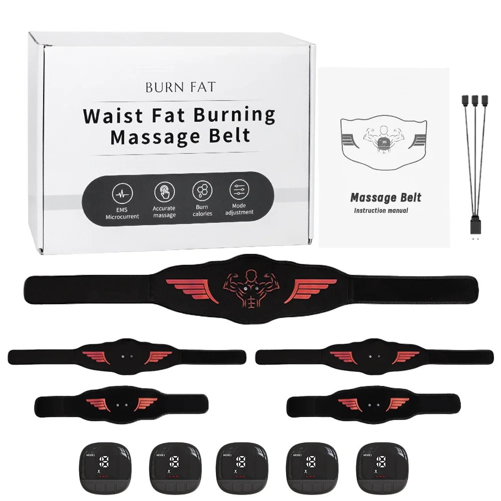 

Smart Abs Patch Home Lazy Muscle Exercise Pulse Wear Massager Belly Belt Fat Burning Fitness Set