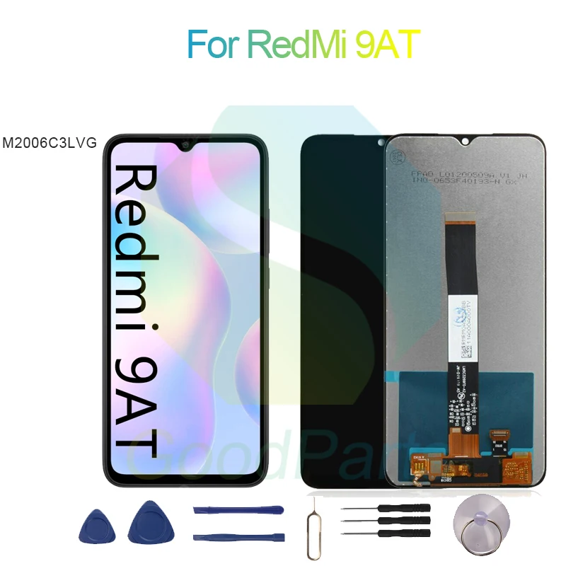 ЖК-дисплей для RedMi 9AT, экран 6,53 дюйма M2006C3LVG для RedMi 9AT, спортивный сенсорный дигитайзер в сборе, замена