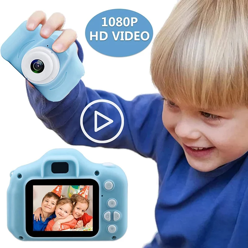 Portable Kids Digital Camera 8MP Front Camera 1080P HD Video Photography Projection 2.0 Inch IPS screen chid Fun Mini digital camera