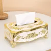 European-style tissue box_creative acrylic retro living room kitchen drawer box_hotel KTV bathroom bar storage box 1