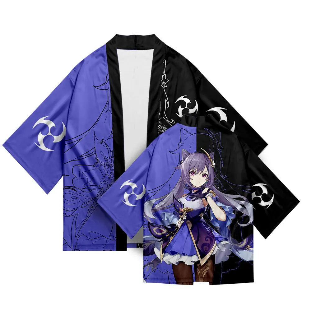 3D Yuanyuan Yuanshen Angle Kimono Cosplay Zhongri Print Qingke Lishen Feathers Surrounding Weather Summer