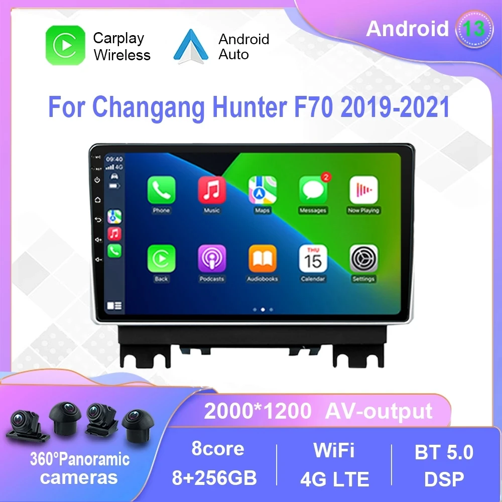 

Android 13 Radio For Chana Changang Hunter F70 2019 - 2021 Car Multimedia Player Carplay Touch Screen GPS Navigation