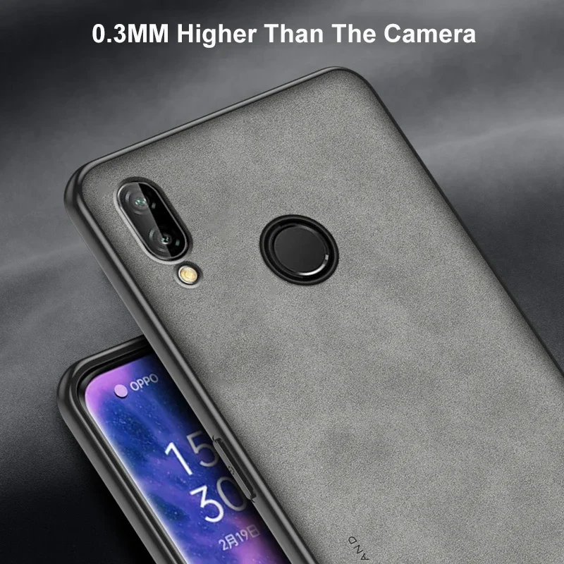 Premium Matte Silicone & PU Leather Protective Phone Case Cover