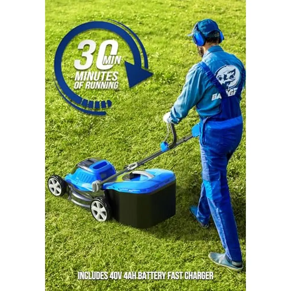 40V Cordless Lawn Care Kit: Mower, Trimmer, Blower, Edger 4