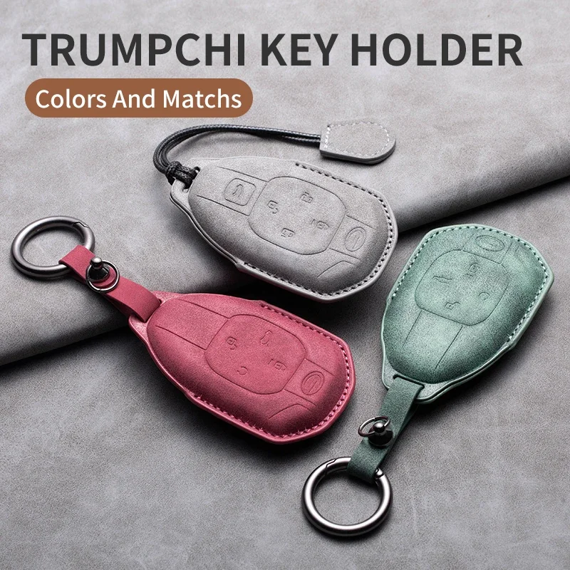 

Leather Car Key Case Cover For GAC Trumpchi GS4 GM8 GA3 GA6 SGS7 GA4 GS5 GS3 Legend GS8 Empow J11 J12 J13 J14 J15 J16 Key Bag