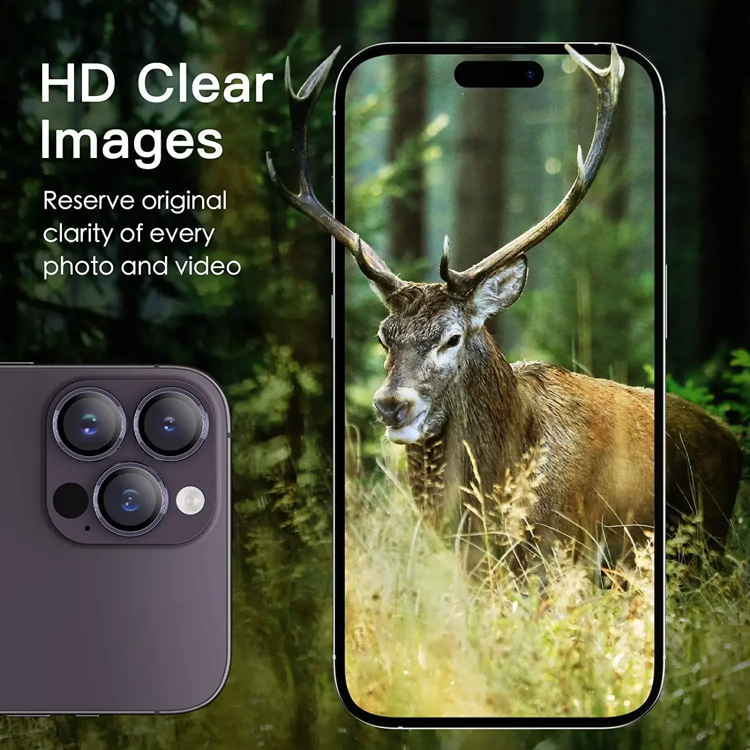 Deep Purple Camera Lens Protector Glass Accessory