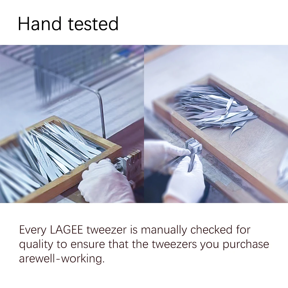 LAGEE Fiber Tip Eyelash Extension Tweezer Volume Isolation Precise Lash Tweezers Nano Technology Eyebrow from Nagaraku Makeup 5