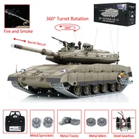 Heng Long RC Tanks 1/16 IDF Merkava MK IV Open Fire Smoking 360° Turret Rotary TK7.0 Light Sound System Smoke Unit Barrel Recoil 1
