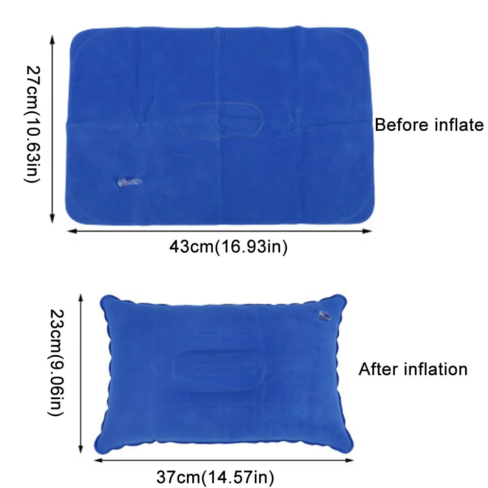 Inflatable Travel Pillow Portable Air Pillow for Camping Hiking Home Office Napping Sleeping Neck Waist Lumbar Support inflatable pillow camping pillow