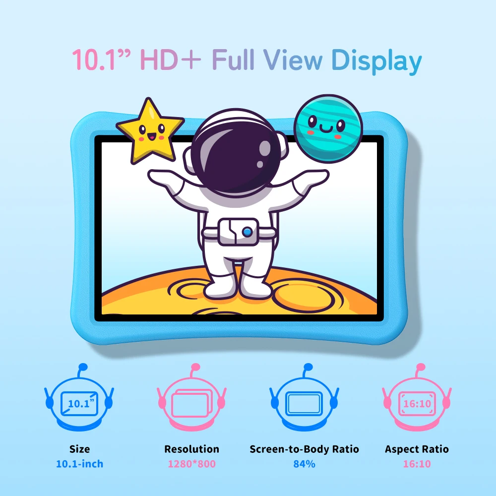 UMIDIGI G5 Tab Kids Tablet Android 13 10.1 Inch Quad Core Children Tablets For Learning 4+4GB 128GB 6000mAh EVA Protective Case 3