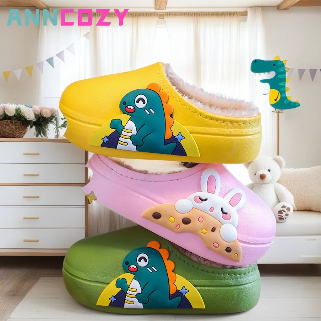 

Зимние теплые плюшевые детские хлопковые тапочки для мужчин и женщин большие и средние сумки для малышей на высоком каблуке для 1-3 лет