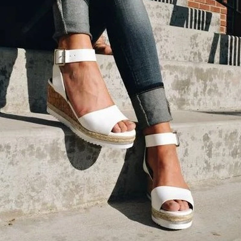 Wedges Shoes for Women Sandals Plus Size High Heels Summer Shoes Flip Flop Platform Sandals