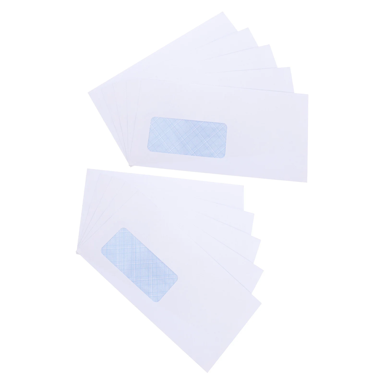 50pcs Self Sealing Security Envelopes Left Window White Design Envelopes Ideal For Storage Paper Letter