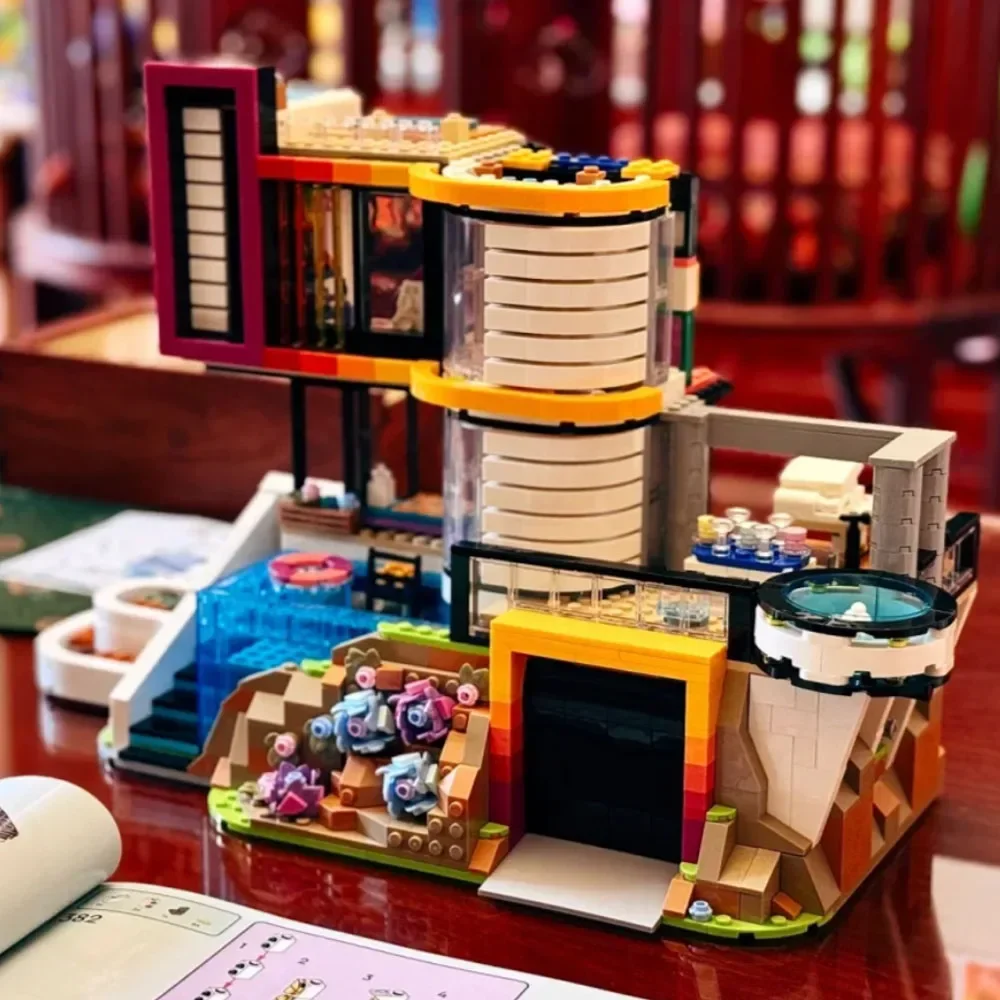 Compatible Andrea's Modern Mansion Building Block Bricks Set Villa House Street View Ideas Children Toy For Friends Gift