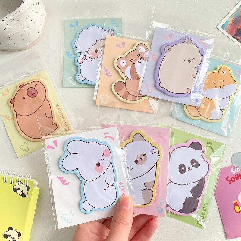 30sheets Small Animals, Cute and Stylish Ins Sticky Notes, High-looking, Memo Notes, Leave A Message N Times Memo Pad