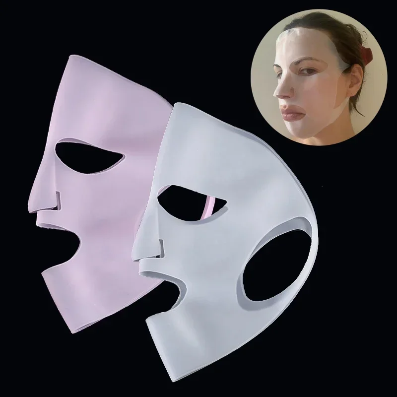Masque Réutilisable en Silicone Alimentaire 28x22cm - Lot de 4 Couleurs