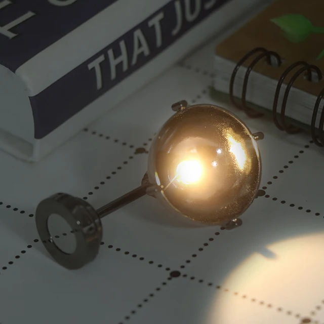 1pc 1/12 Scale Dollhouse Accessories Miniature LED Wall Sconce Lamp, Battery Operated With ON/OFF Switch 1