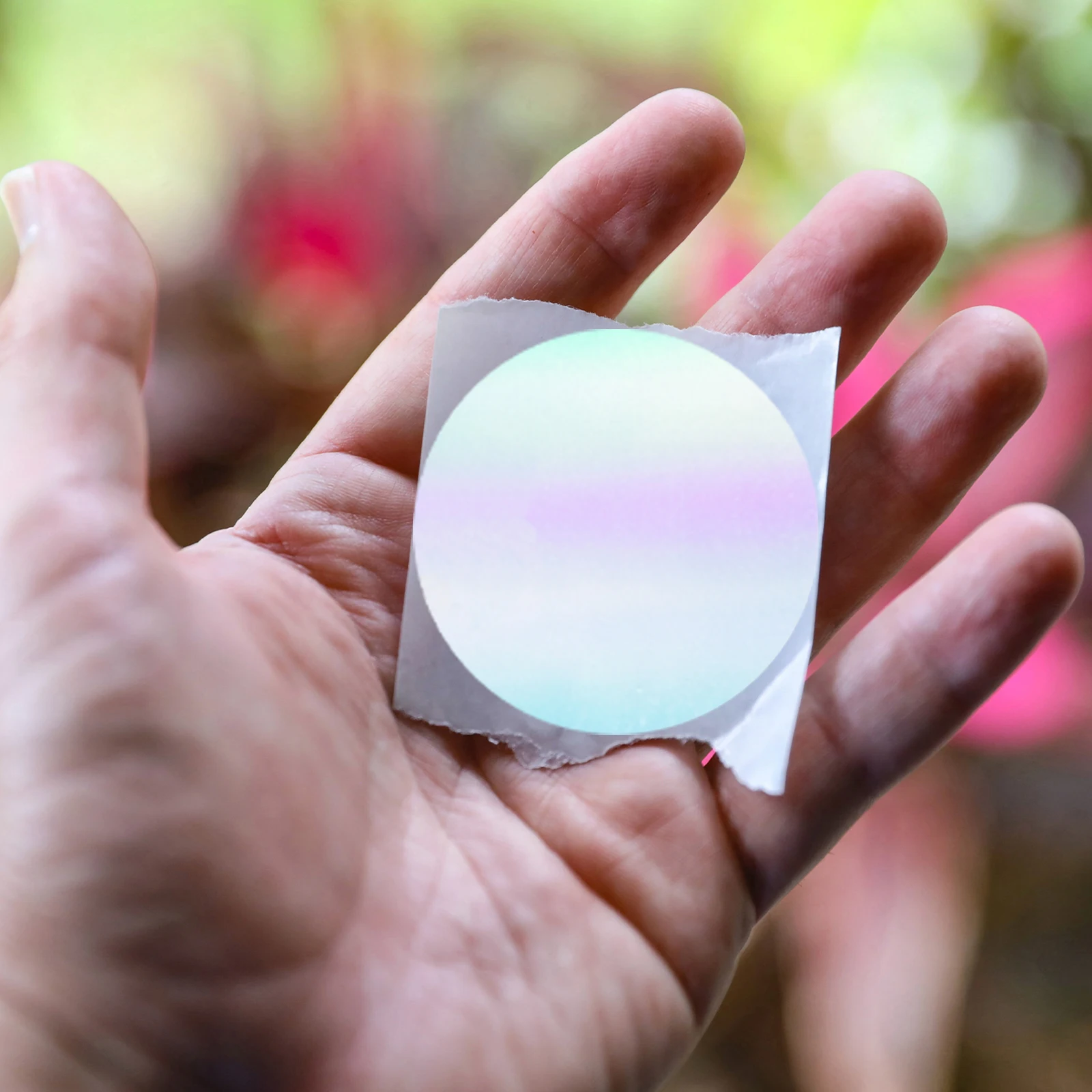 500Pcs 3.8Cm/1.5In Plain Laser Film Decorative Labels, Plain Laser Film Round Stickers for File Classification, Marking Key Points, Envelope Sealing, Gift Decoration, Office Organization - 3