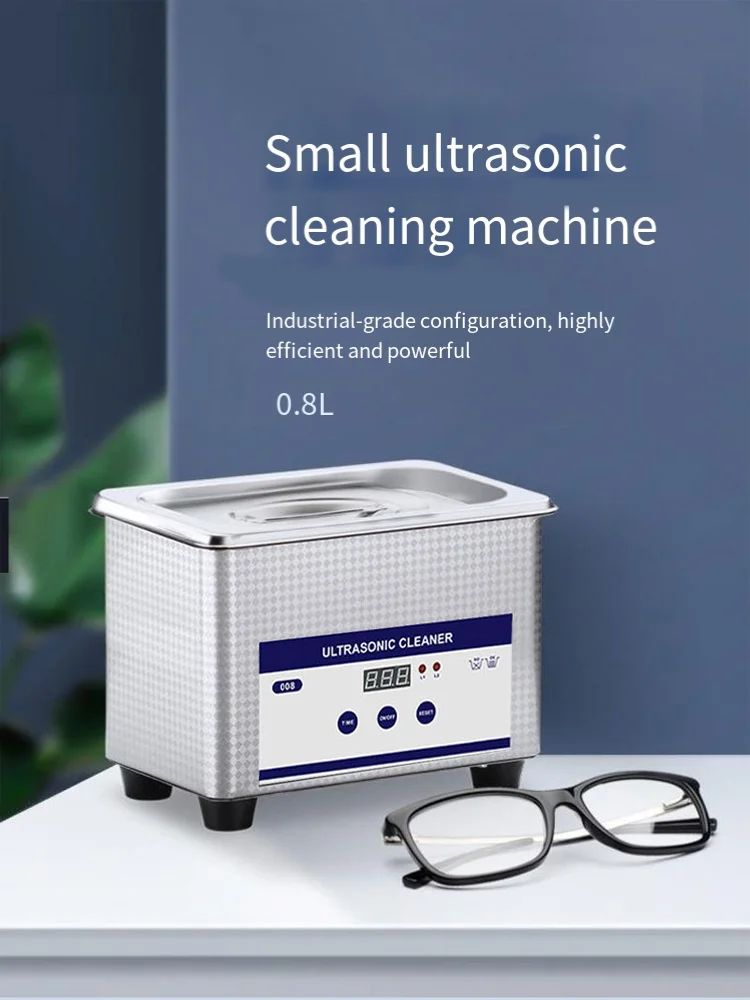 Description Picture 2 of item800ml Digital Ultrasonic Cleaner Sonicator Stainless Steel Bath Glasses Jewelry Ultrasound Wave Cleaning Machine Washer EU