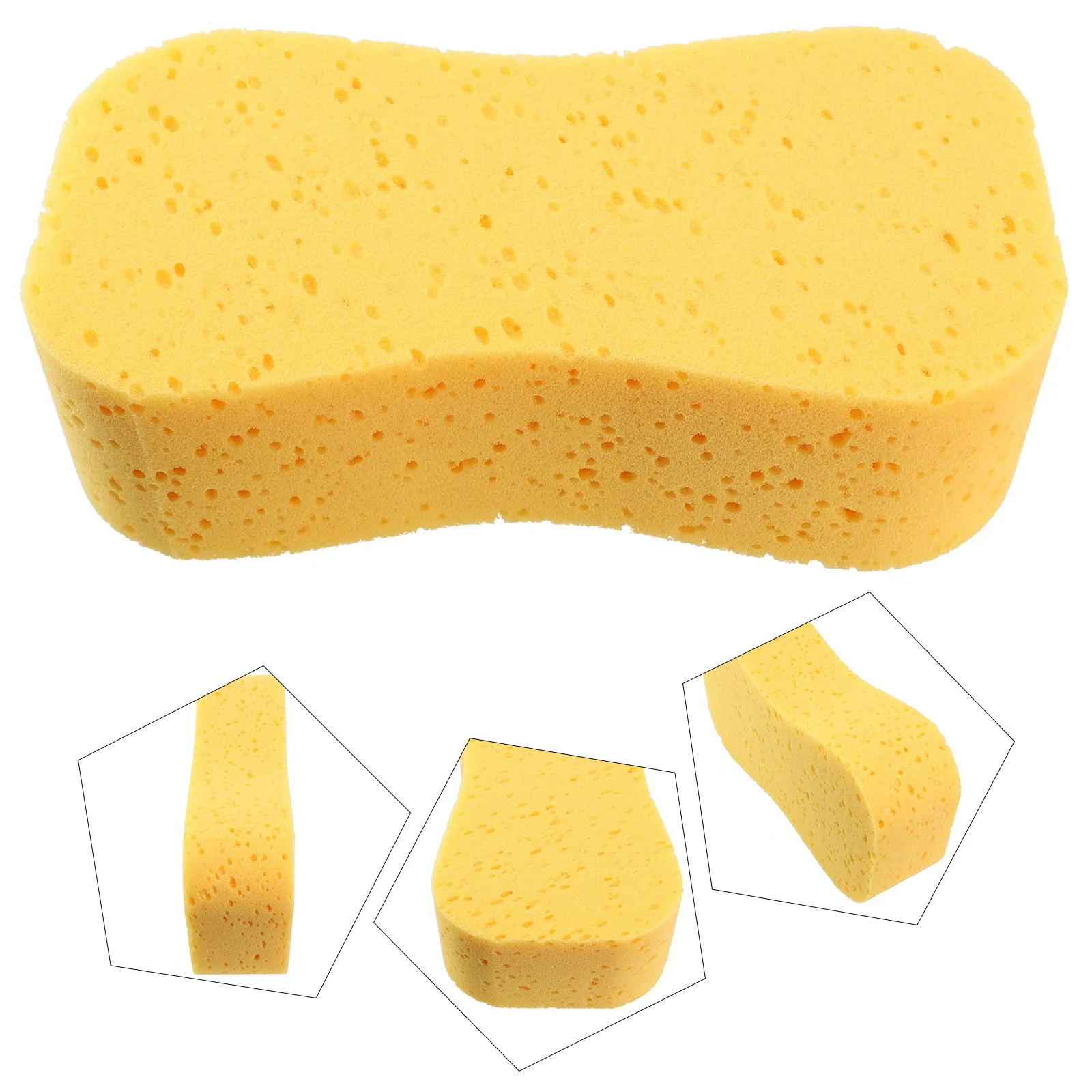 

Brand New Sponge Car Sponge For Car Cleaning For Kitchen Cleaning Large 8-shaped Sponges Strong Water Absorption