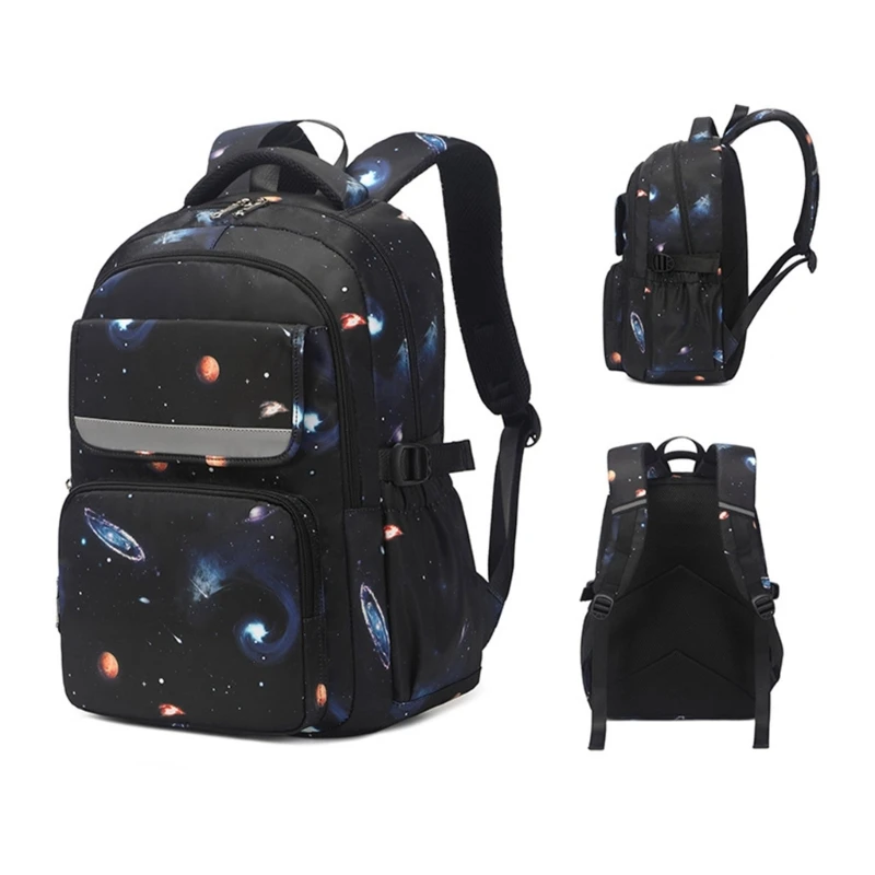 Womens Backpack Large Capacity Backpack Star Printed School Bag Practical Travel Back Pack Lunch Bag for Daily-Weekend