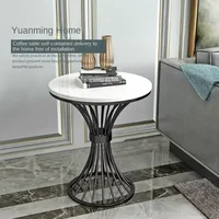 Table d'appoint De luxe en métal et fer, petite Table d'appoint ronde nordique coréenne, comptoir en or noir, meubles De Centy pour la négociation 3