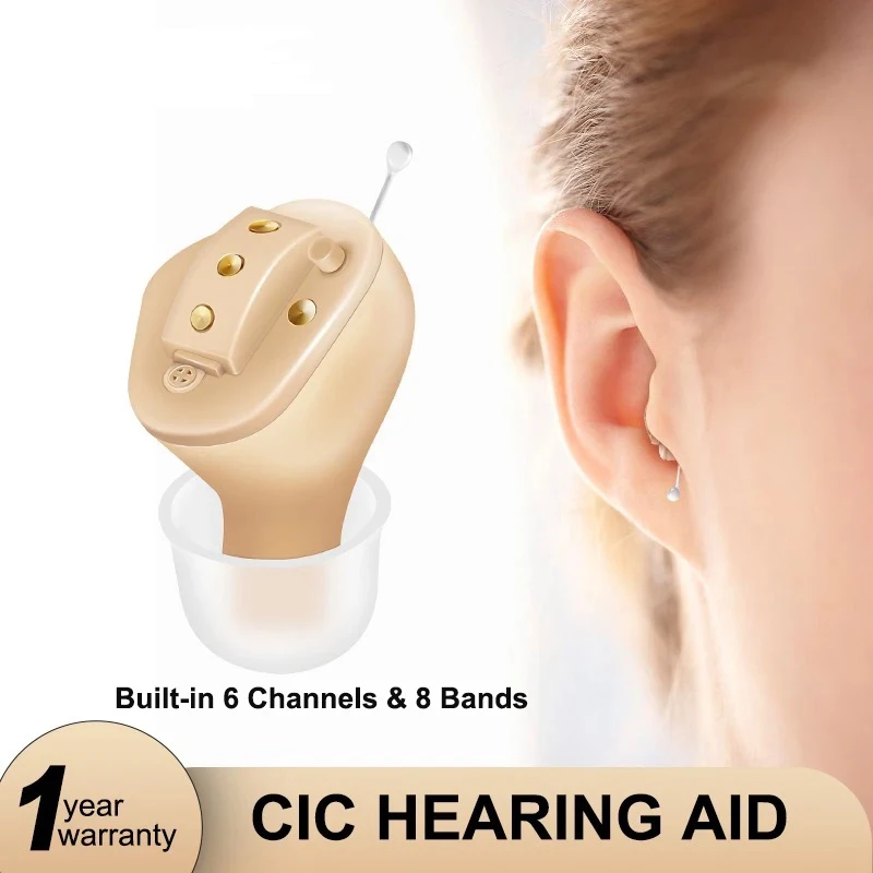 Rechargeable Hearing Aid  Invisible Digital Hearing Aid Deafness Sound Amplifier Severe Hearing Loss Noise Cancelling audifonos