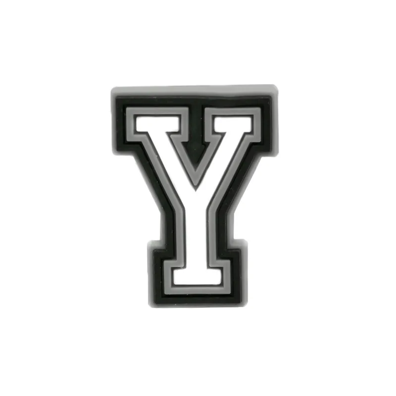 Wholesale PVC Shoe Accessories - White Letter Name Badges for Clogs, Pins, and Decorations