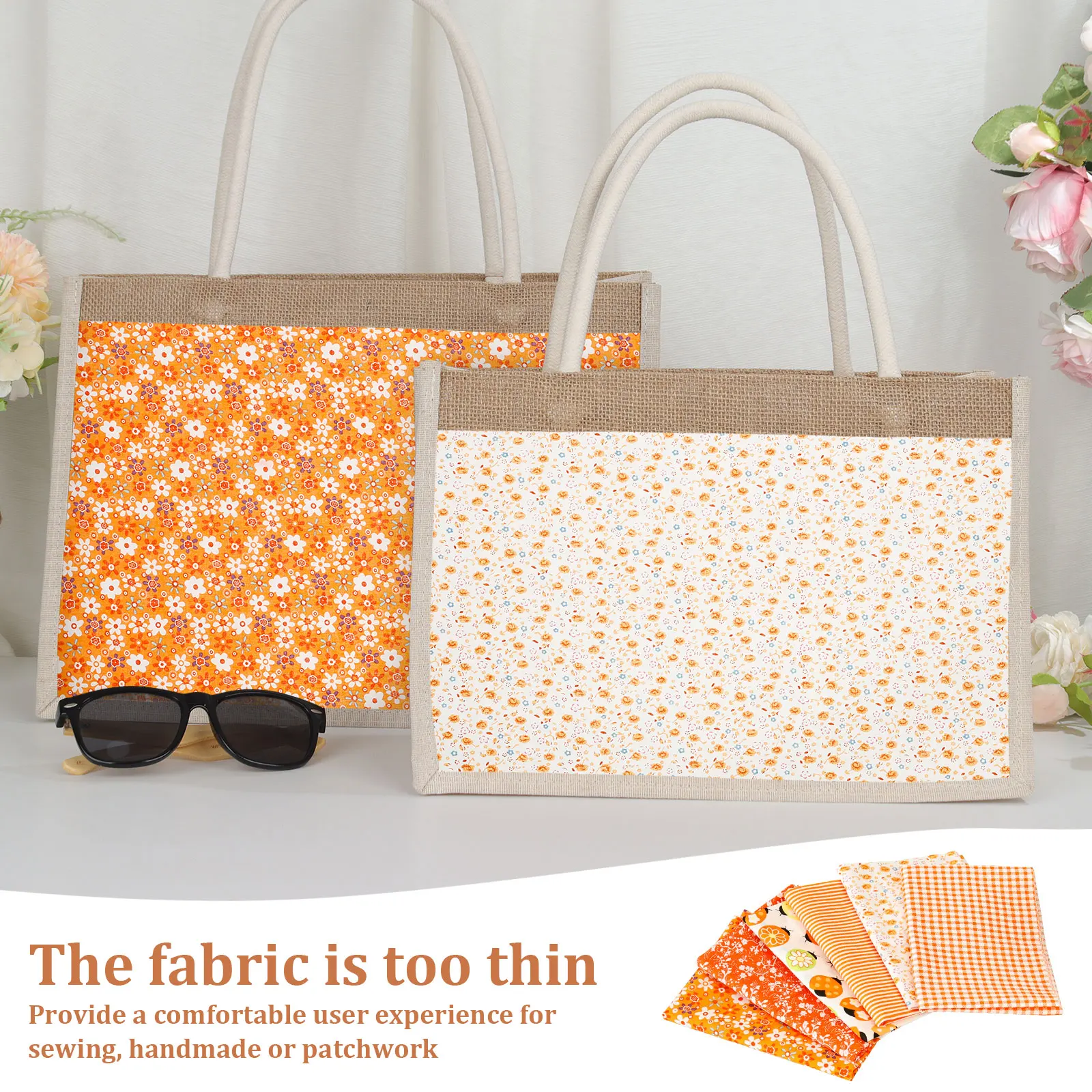 14/56Pcs Cotton Fabric Printed Cotton Fabric Sewing Soft Fabrics Bundle 25cm/50cm Quilting Fabrics for DIY Quilting Doll Clothes