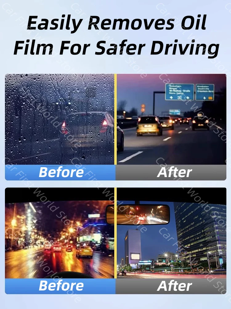 Car Glass Oil Film Remover Windshield Cleaner