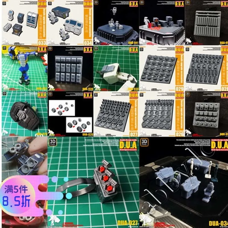 MG 1/100 HG RG 1/144 1피스 수지 갑옷 총구 노즐 핀 스포일러 스러스터 연료 탱크 세부 정보 부품 DUA 084 - 111 HiRM FM RE