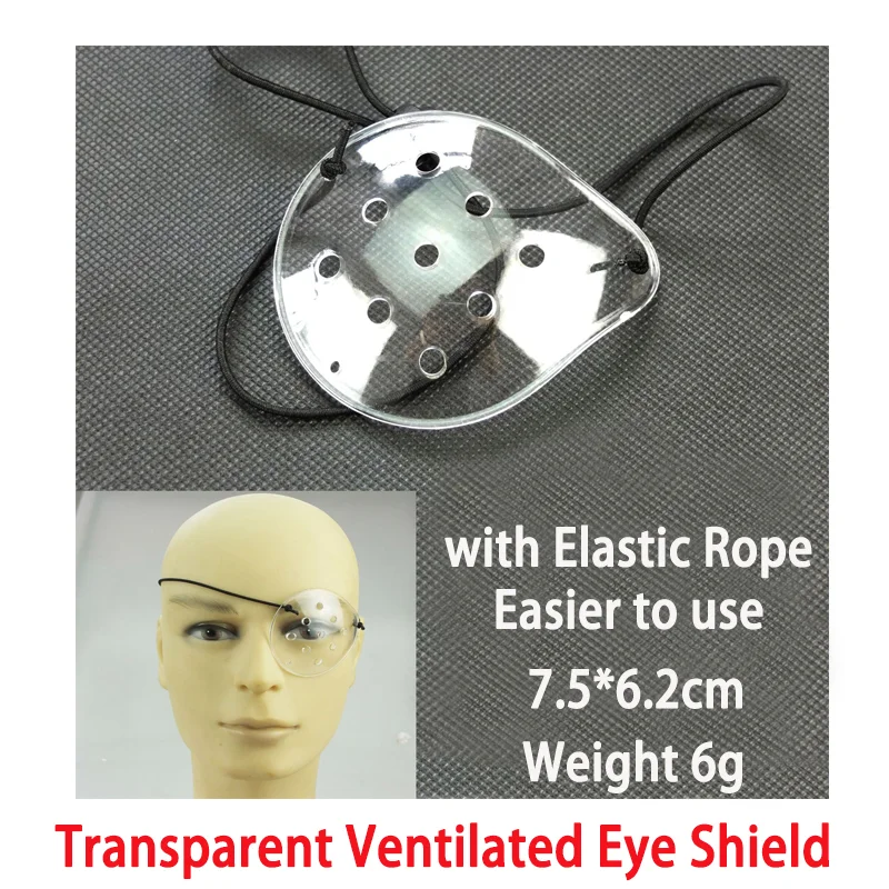 Protection Eye Shield Breathable Porous Plastic Transparent Eye Shield 