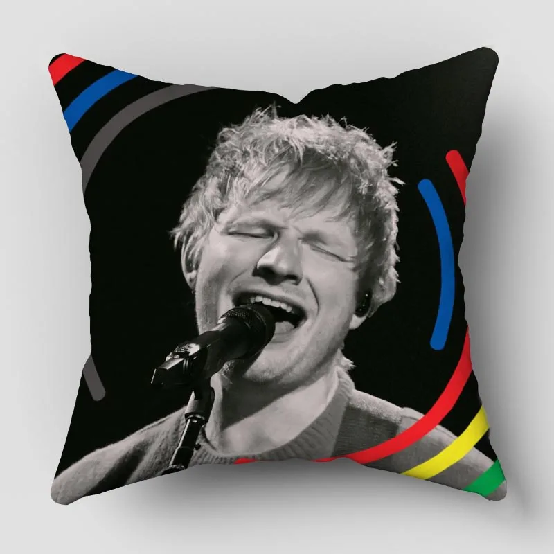 

Наволочка Ed Sheeran из полиэстерной ткани, диванные подушки, аксессуары для украшения дома, наволочка 10,16wjy